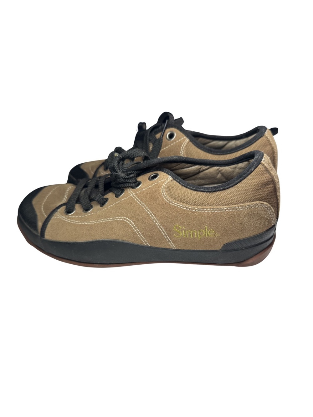 Simple Men's Casual Canvas Sneakers in Brown and Black fits like a glove 9.5